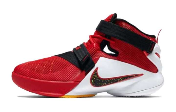Nike Nike Zoom Soldier 9 Lebron Mid top Basketball Shoes Red Unisex