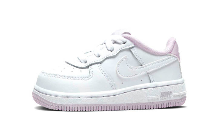 Nike Nike Force 1 Low Slip Resistant Cushioning Abrasion Resistant Low top Toddler Shoes White Light Pink Infant And Toddler