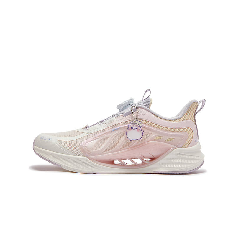 XTEP X FLOW 8.0 Low top Running Shoes Sail White Pastel Pink Teenagers