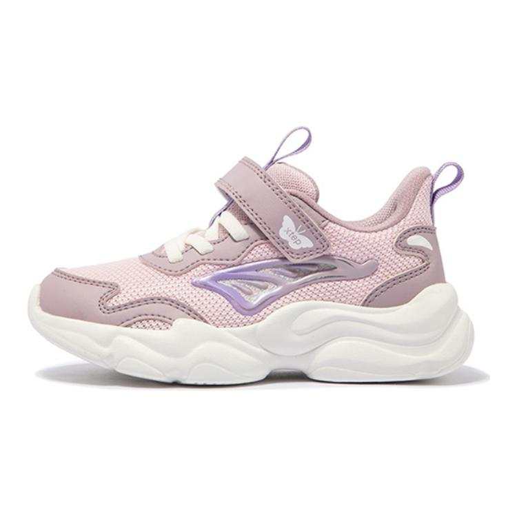 XTEP Little Butterfly Slip Resistant Abrasion Resistant Low top Kids Lifestyle Shoes Light Pink Kids'