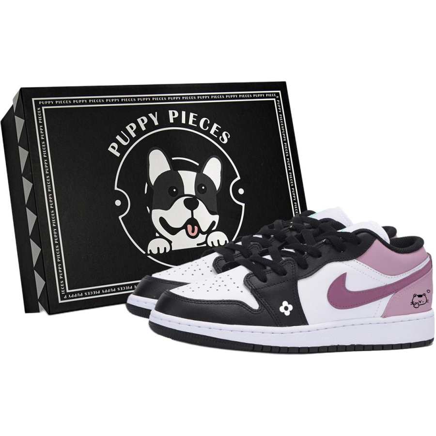 Jordan Jordan Air Jordan 1 Low Leather Low top Children's Basketball Shoes White Teenagers