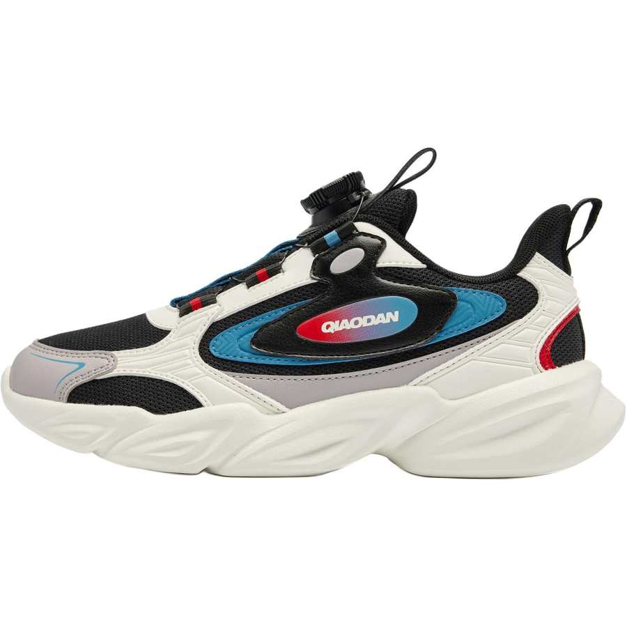 QIAODAN Low top Casual Shoes Black Ocean Blue Teenagers