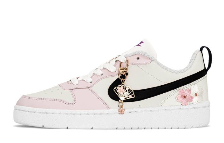 Nike Nike Court Borough Under The Cherry Blossom Tree Synthetic Leather Slip Resistant Cushioning Slip Resistant Cushioning