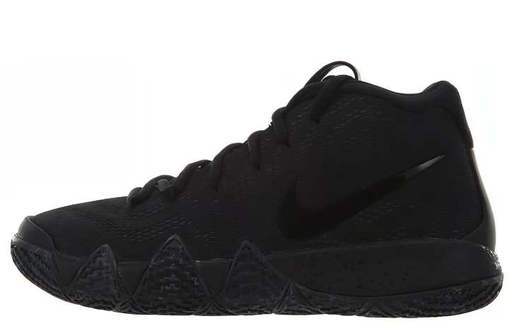 Nike Nike Kyrie 4 'Triple Black' Kyrie 4 Slip Resistant Cushioning Mid top Performance Basketball Shoes Black Unisex