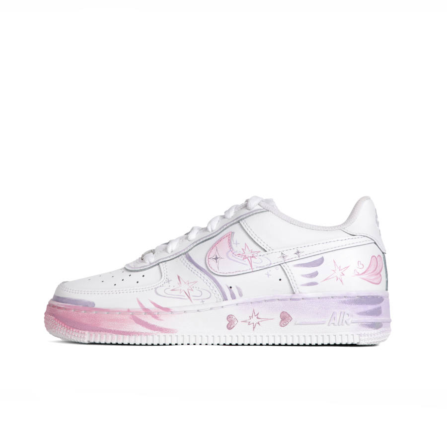 Nike Nike Air Force 1 Leather Slip Resistant Cushioning Abrasion Resistant Kids' Skateboarding Shoes Kids'
