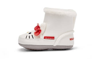 DAVE&BELLA Hello Kitty x DAVE&BELLA Slip Resistant, Abrasion Resistant, Thermal Pre Walking Baby Shoes Ecru Infant And Toddler