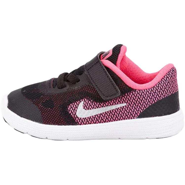Nike Nike REVOLUTION 3Swoosh Abrasion Resistant Breathable Low top Toddler Shoes Black Infant And Toddler