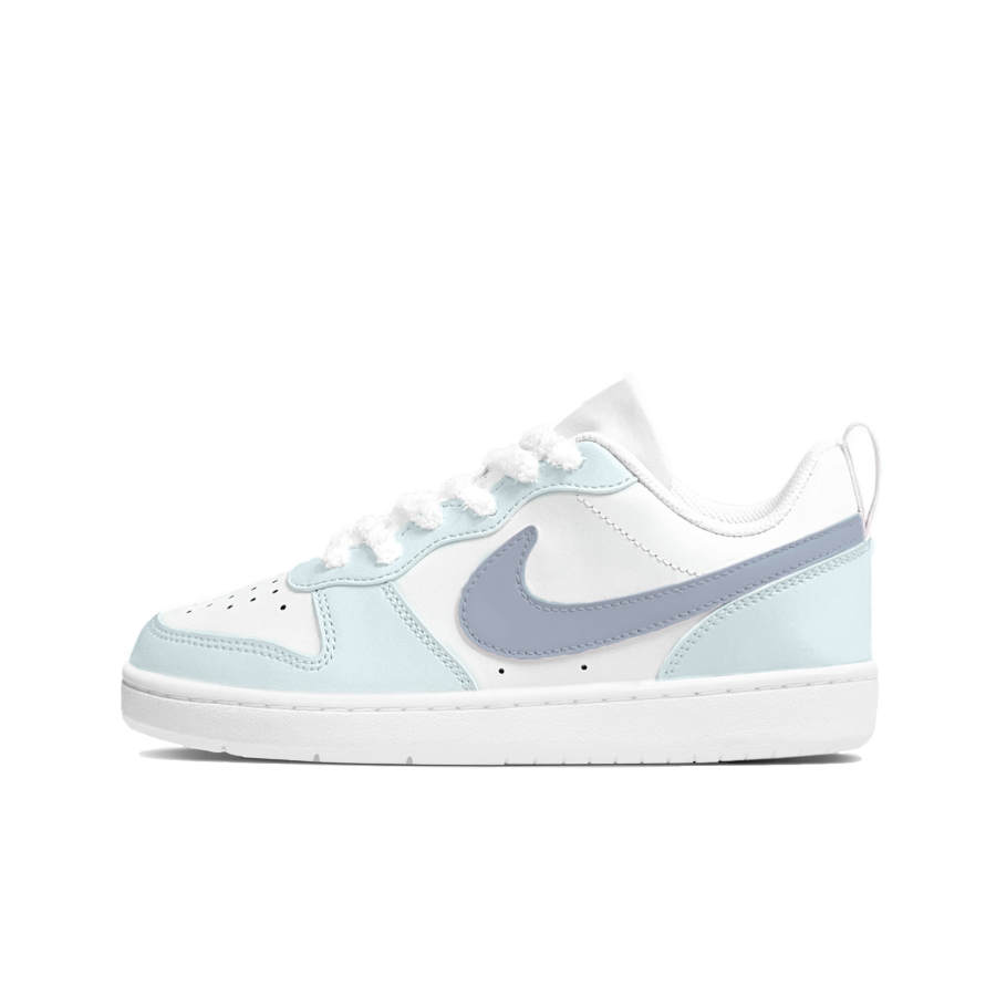 Nike Nike Court Borough Low 2 Leather Slip Resistant Cushioning Abrasion Resistant Low top Kids' Skateboarding Shoes