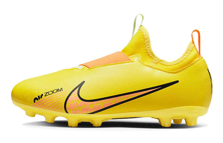 Nike Nike Zoom Vapor 15 Assassin 15 Academy HG Cushioning Low top Soccer Shoes Yellow Kids'