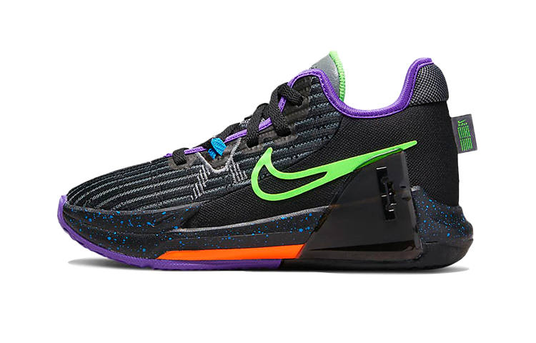Nike Nike Mid top Children's Basketball Shoes Black Purple Children Aged 3 7 Years Old