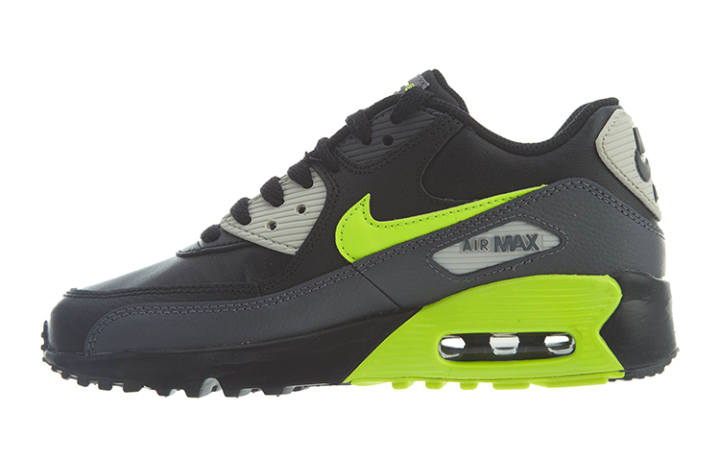 Nike Nike Air Max 90 Dark Grey Volt Black GS