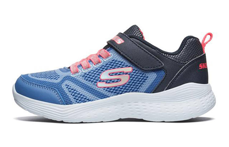 Skechers Snap Sprints Abrasion Resistant Breathable Low top Running Shoes Black Blue Teenagers