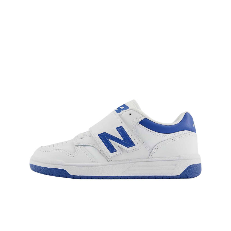 New Balance New Balance NB 480 Leather Abrasion Resistant Children's Basketball Shoes White/Blue