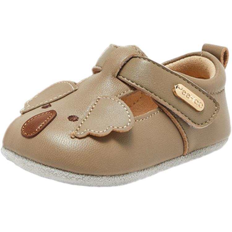 YeeHoO Slip Resistant Abrasion Resistant Slip Resistant Abrasion Resistant Low top Toddler Shoes Brown