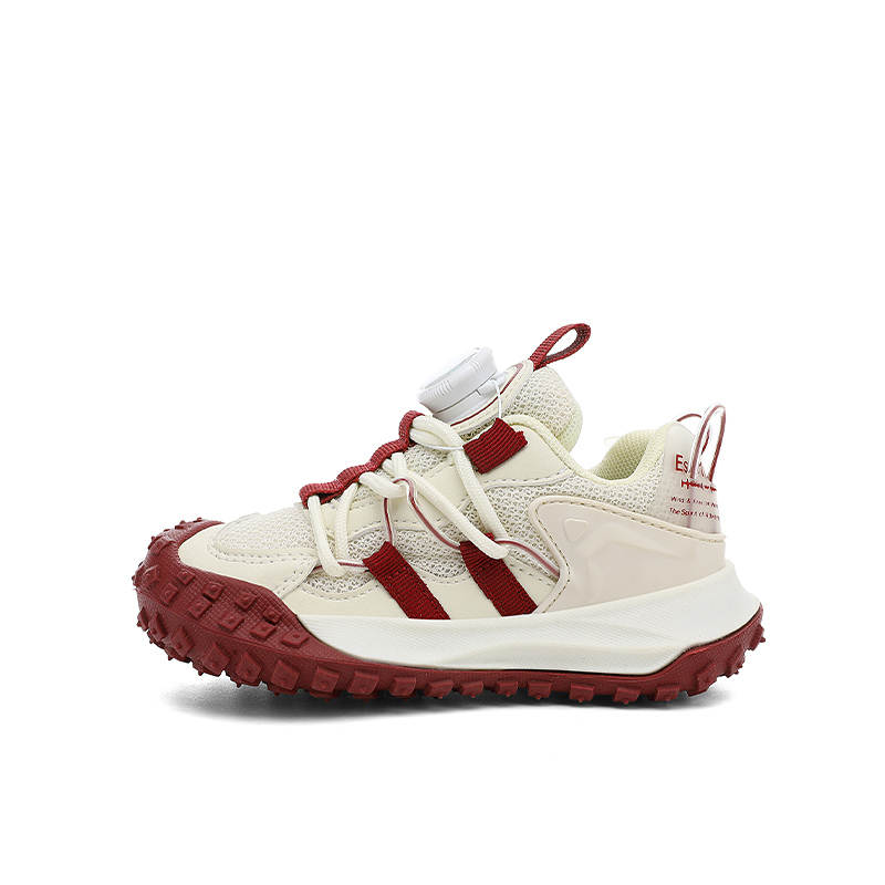 Jeep Cushioning Abrasion Resistant Breathable Cushioning Abrasion Resistant Breathable Low top Running Shoes Beige Red