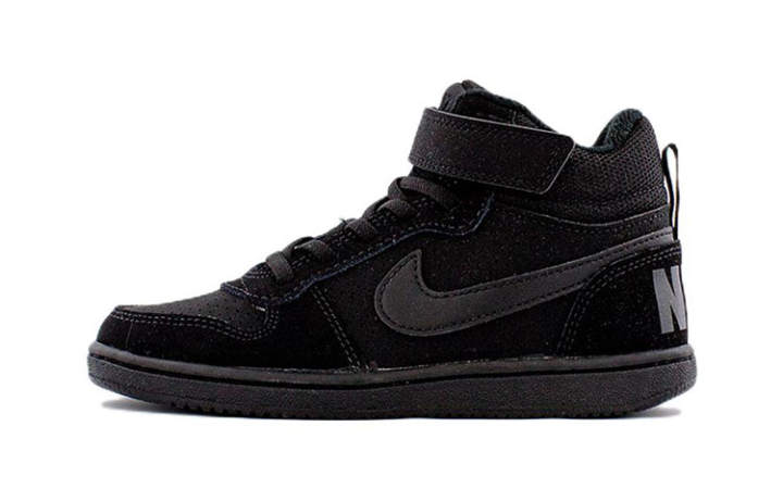 Nike Nike Mid Casual Slip Resistant, Abrasion Resistant, Lightweight Mid top Skateboard Shoes Black