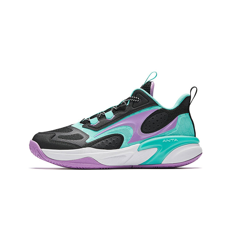 Antakids Textile, Synthetic Leather Slip Resistant Low top Basketball Shoes Teenagers
