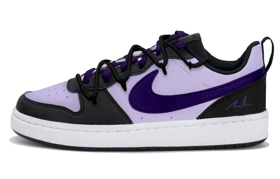 Nike Nike Court Borough Leather Low top Kids' Skateboarding Shoes Purple Teenagers