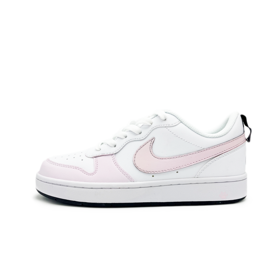 Nike Nike Court Borough Peach Soda Shiro Slip Resistant Abrasion Resistant Low top Kids' Skateboarding Shoes Teenagers