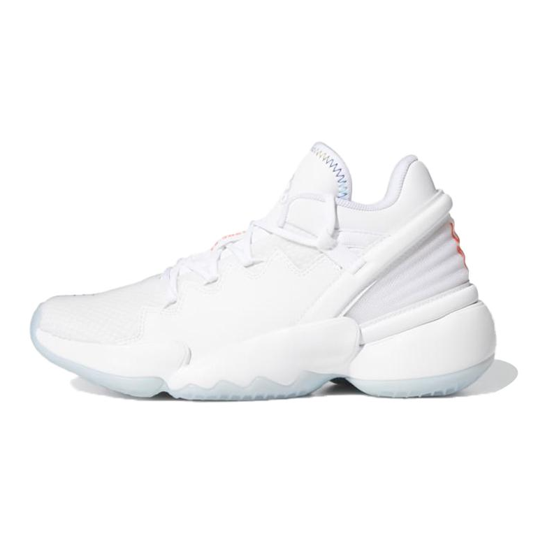 Adidas Adidas D.O.N. Issue #2 J Breathable Mid top Basketball Shoes White Teenagers