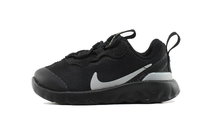 Nike Nike React Element 55 Slip Resistant, Abrasion Resistant, Lightweight Low top Toddler Shoes Black Infant And Toddler