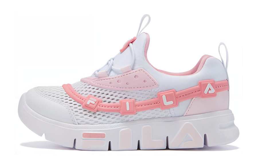 FILA KIDS Comfortable Anti kick Kids' Training Shoes Pink White Children Aged 3 7 Years Old