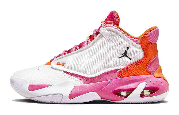 Jordan Jordan Max Aura 4 Mid top Performance Basketball Shoes White Pink Unisex