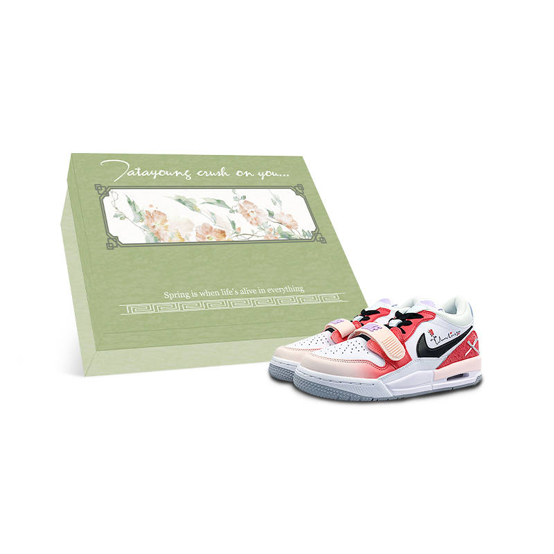 Jordan Jordan Legacy 312 Cushioning, Wear Resistant Low top Children's Basketball Shoes White Pink Kids'