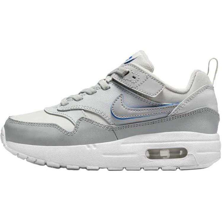 Nike Nike Air Max 1EasyOn Abrasion Resistant Low top Kids Lifestyle Shoes Gray Children Aged 3 7 Years Old