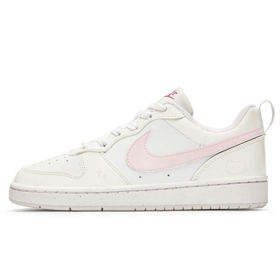 Nike Nike Court Borough Strawberry Milk Cat Low top Kids' Skateboarding Shoes Beige Pink Teenagers