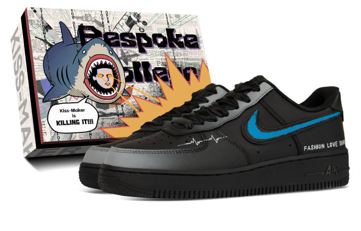 Nike Nike Air Force 1 Coverage Low top Skateboard Shoes Unisex Black