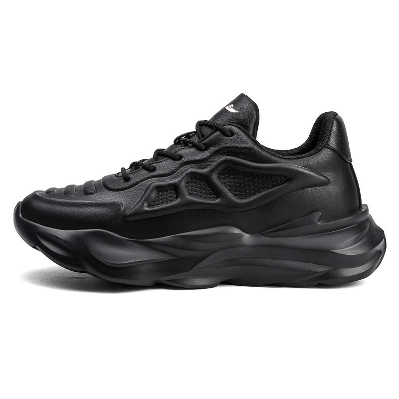 KUDING Cow Leather Cushioning Waterproof Low top Casual Shoes Men's