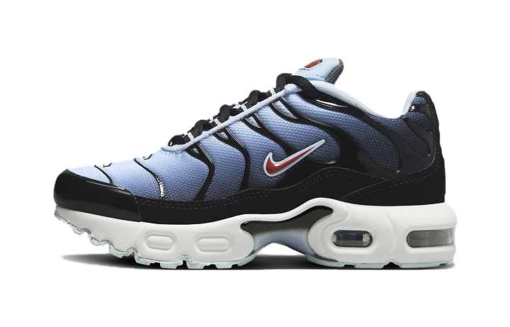 Nike Nike Air Max Plus Comfortable Abrasion Resistant Breathable Kids Lifestyle Shoes Black Blue Children Aged 3 7 Years Old