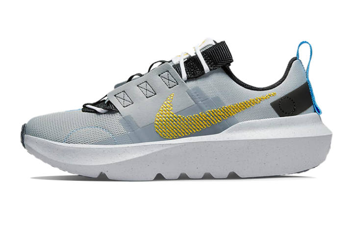 Nike Nike Crater Impact Sports Shoes Grey/Blue/Yellow GS