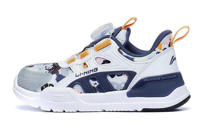 Li-Ning YOUNG Li Ning YOUNG Shield Slip Resistant Abrasion Resistant Kids Lifestyle Shoes White Blue Kids'
