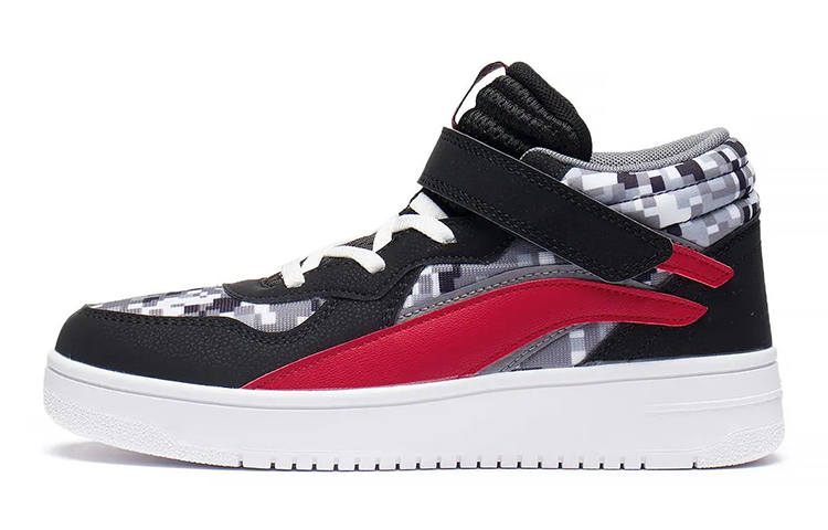 Li-Ning YOUNG Li Ning YOUNG Shua Hua 1.5 Synthetic Leather, Textile Casual Slip Resistant Cushioning Abrasion Resistant Mid top