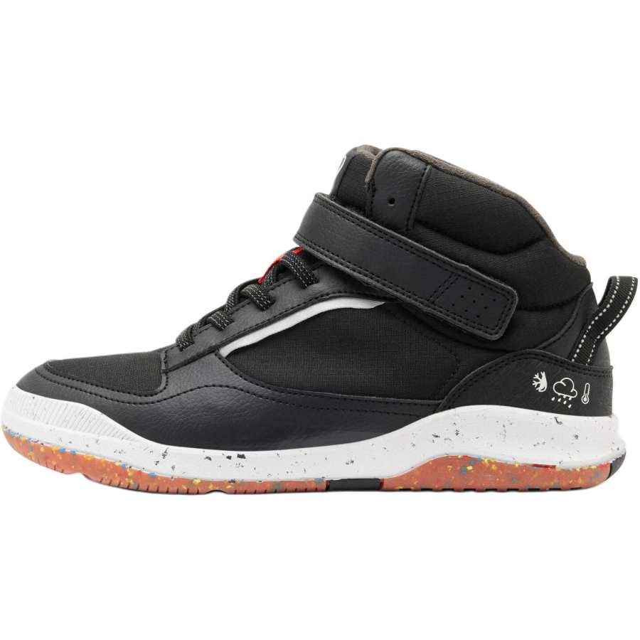DECATHLON Slip Resistant Anti Kick Slip Resistant Anti Kick High top Kids Lifestyle Shoes Black Kids'