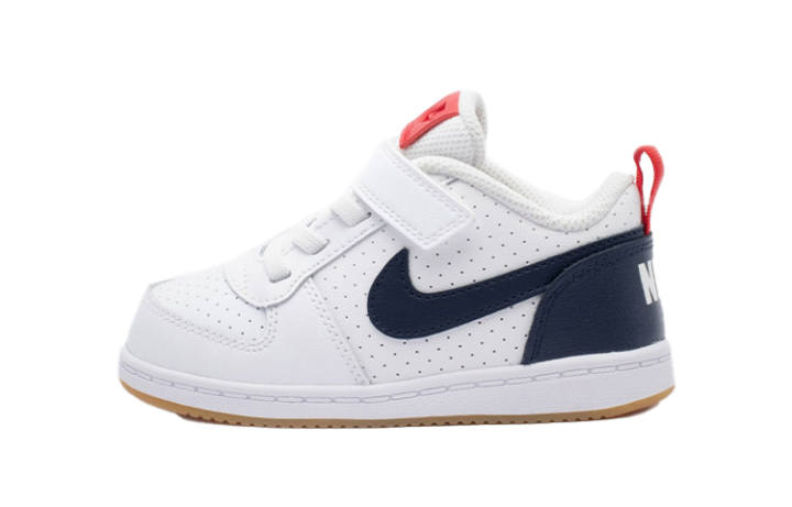 Nike Nike Court Borough Low top Skateboard Shoes White Blue Red Infant And Toddler