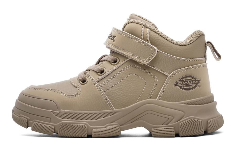 Dickies Slip Resistant Anti Kick Lightweight Cushioning Support Abrasion Resistant High top Kids Lifestyle Shoes Khaki