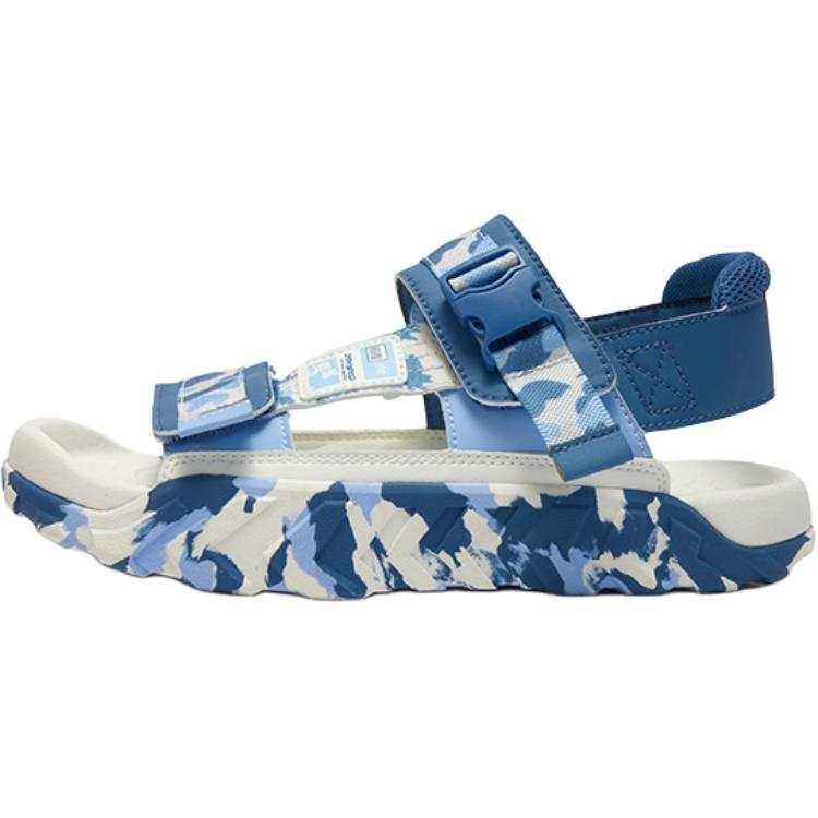 361°KIDS Synthetic Leather Slip Resistant Abrasion Resistant Low top Sandal Eternal Blue/Illusion Blue/Feather White