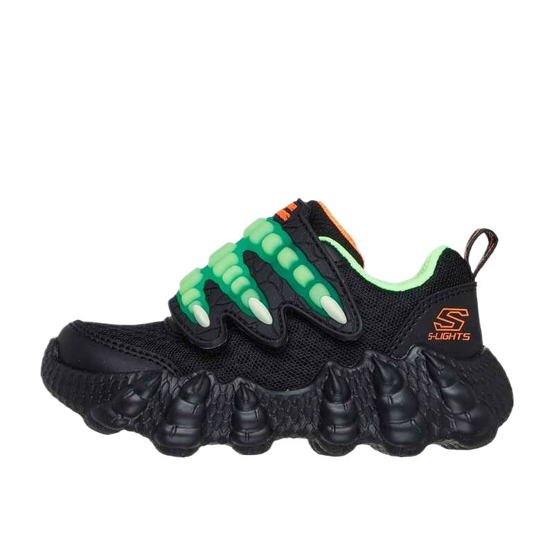 Skechers Kids Low top Toddler Shoes Black/Lime Green Infant And Toddler