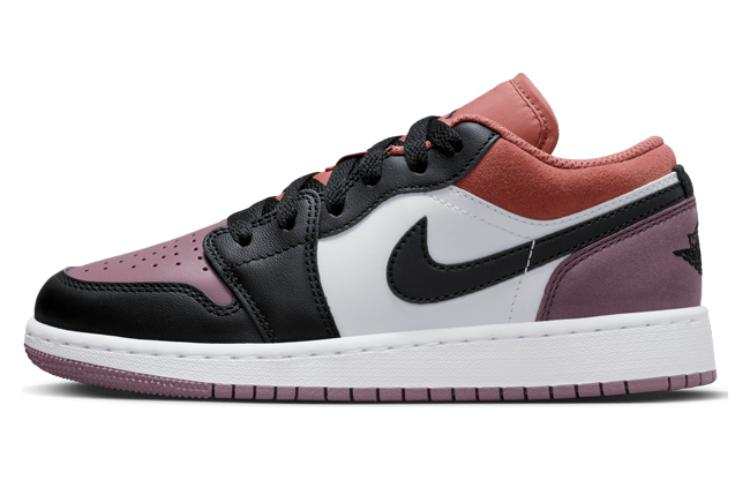 Jordan Jordan Air Jordan 1 Low SE Cushioning Abrasion Resistant Low top Basketball Shoes White Umber Purple Unisex