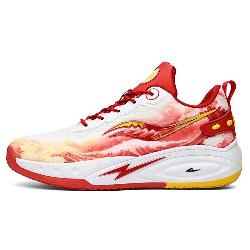 KUDING Mesh Cushioning Abrasion Resistant Breathable Low top Children's Basketball Shoes Teenagers