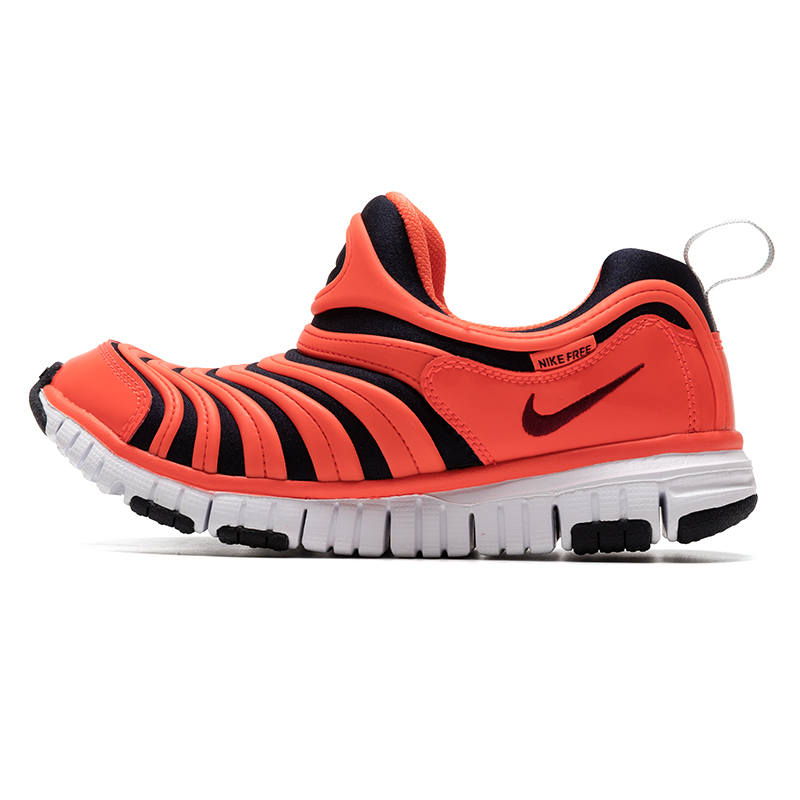 Nike Nike Dynamo Free Cushioning, Wear Resistant Low top Kids Lifestyle Shoes Orange Black Children Aged 3 7 Years Old