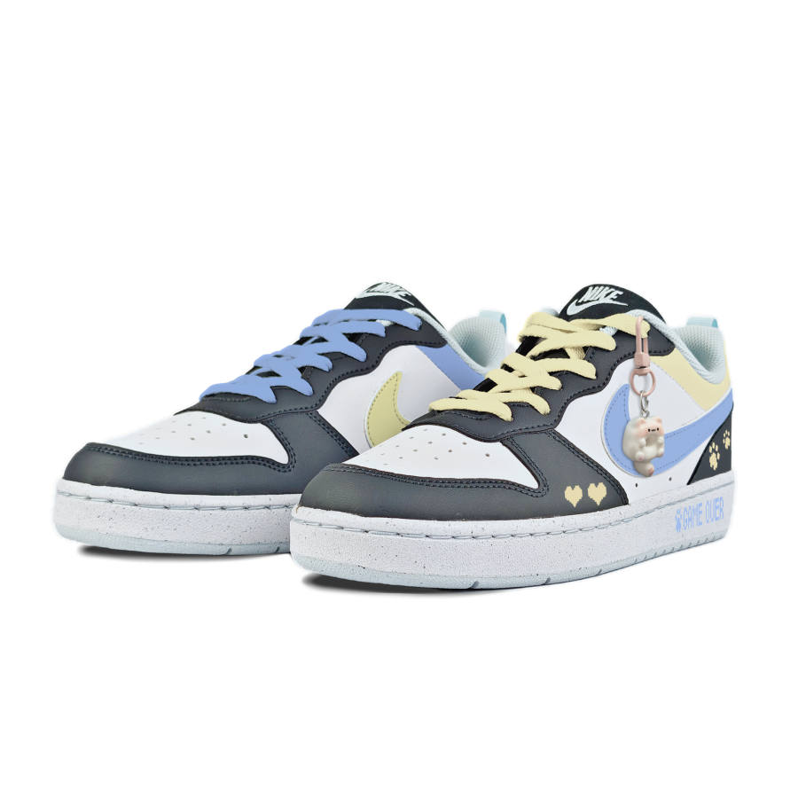 Nike Nike Court Borough Slip Resistant Abrasion Resistant Low top Kids' Skateboarding Shoes Black Kids'