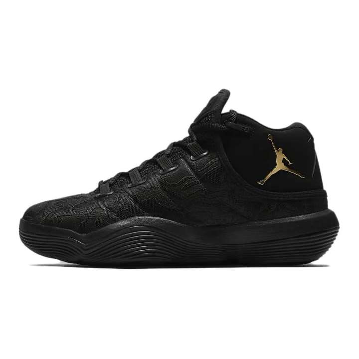 Jordan Jordan Super.Fly 2017 Mid top Performance Basketball Shoes Black Unisex