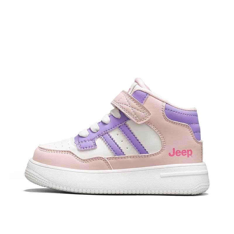 Jeep Synthetic Leather Abrasion Resistant Lightweight Cushioning Mid top Kids' Skateboarding Shoes Kids'