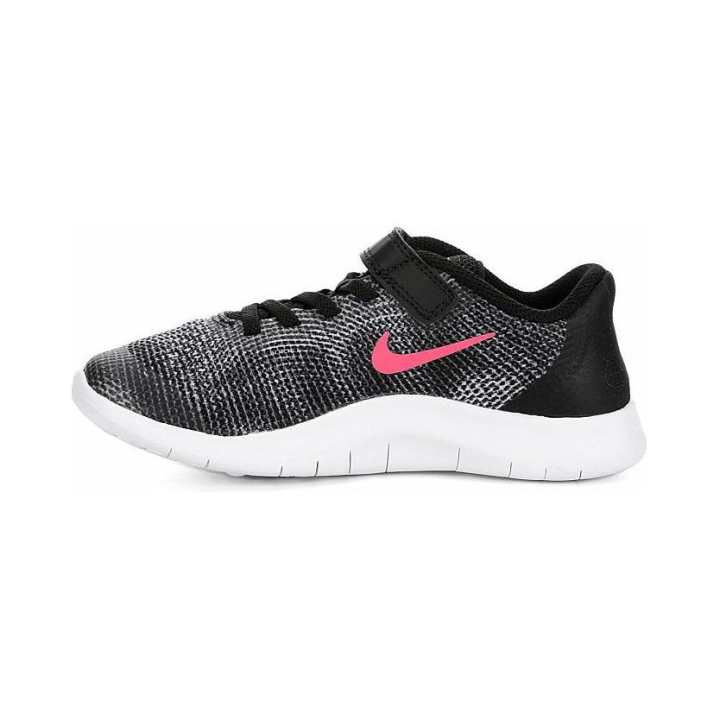 Nike Nike Flex 2018 RN Slip Resistant Anti Kick Slip Resistant Anti Kick Low top Kids' Running Shoes Black White Red