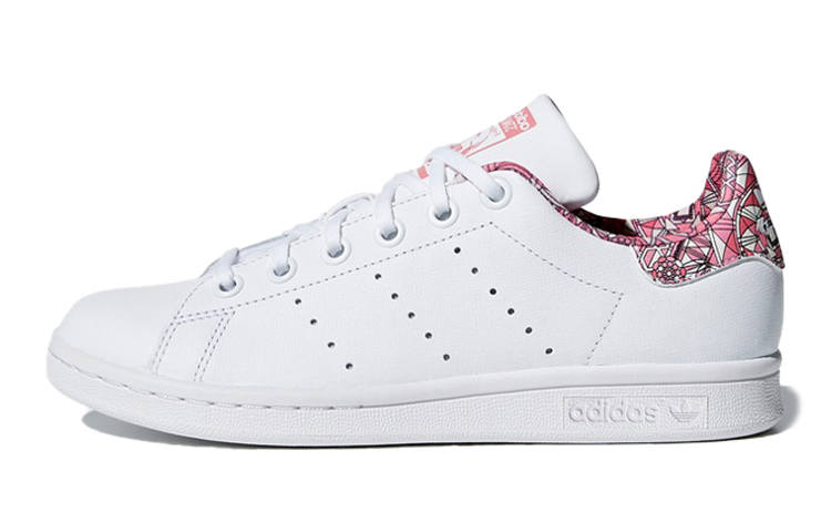 Adidas Originals J Low top Kids' Skateboarding Shoes White Pink Teenagers