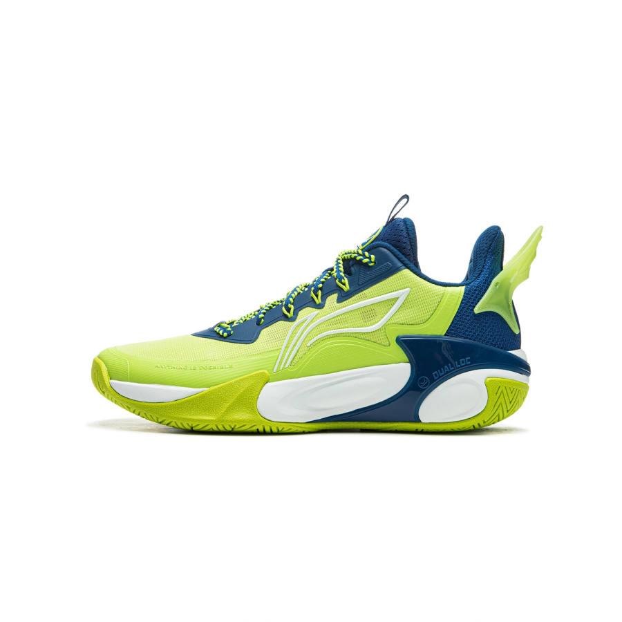 Li-Ning YOUNG Li Ning YOUNG Fengying 2.0 Low top Children's Basketball Shoes Green Blue Unisex